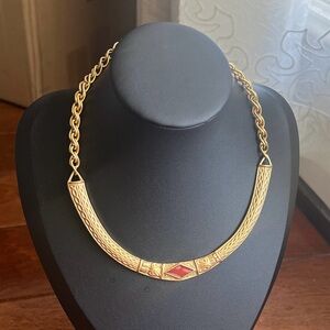 MMA Metropolitan Museum of Art Vintage Goldtone Celtic Choker
Collar Necklace